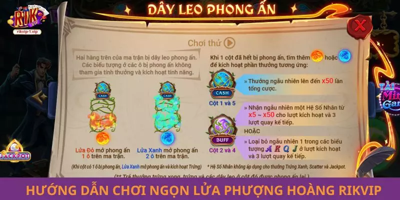 Hướng dẫn chơi Ngọc Lửa Phượng Hoàng Rikvip